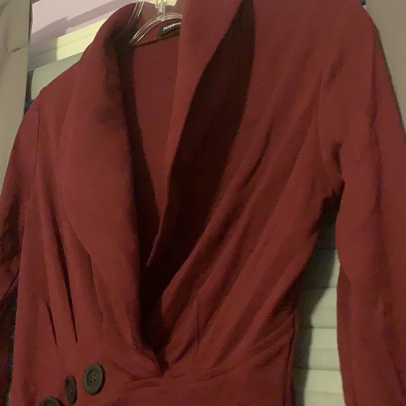 Long sleeve maroon top from Patty Boutik - Picture 3 of 5